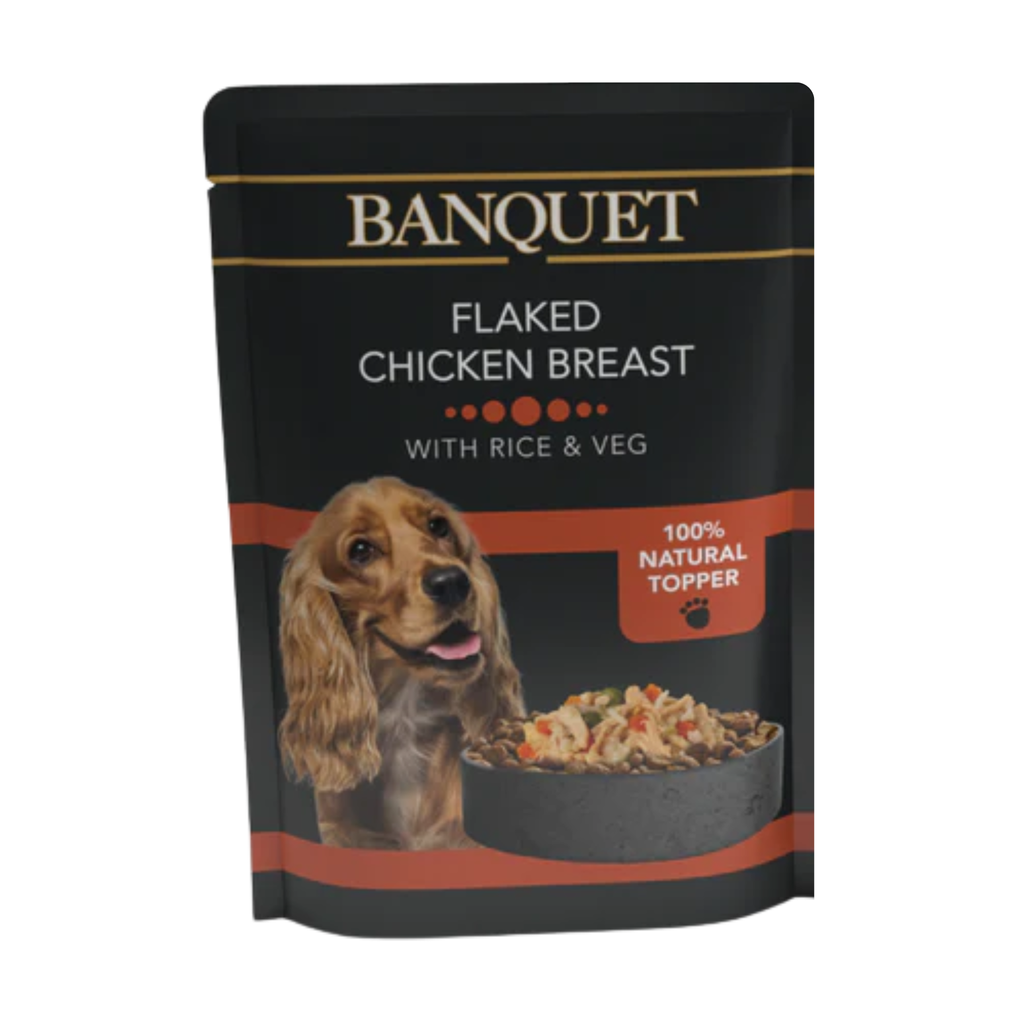 Banquet Flaked Chicken Breast with Rice & Vegetables 100g