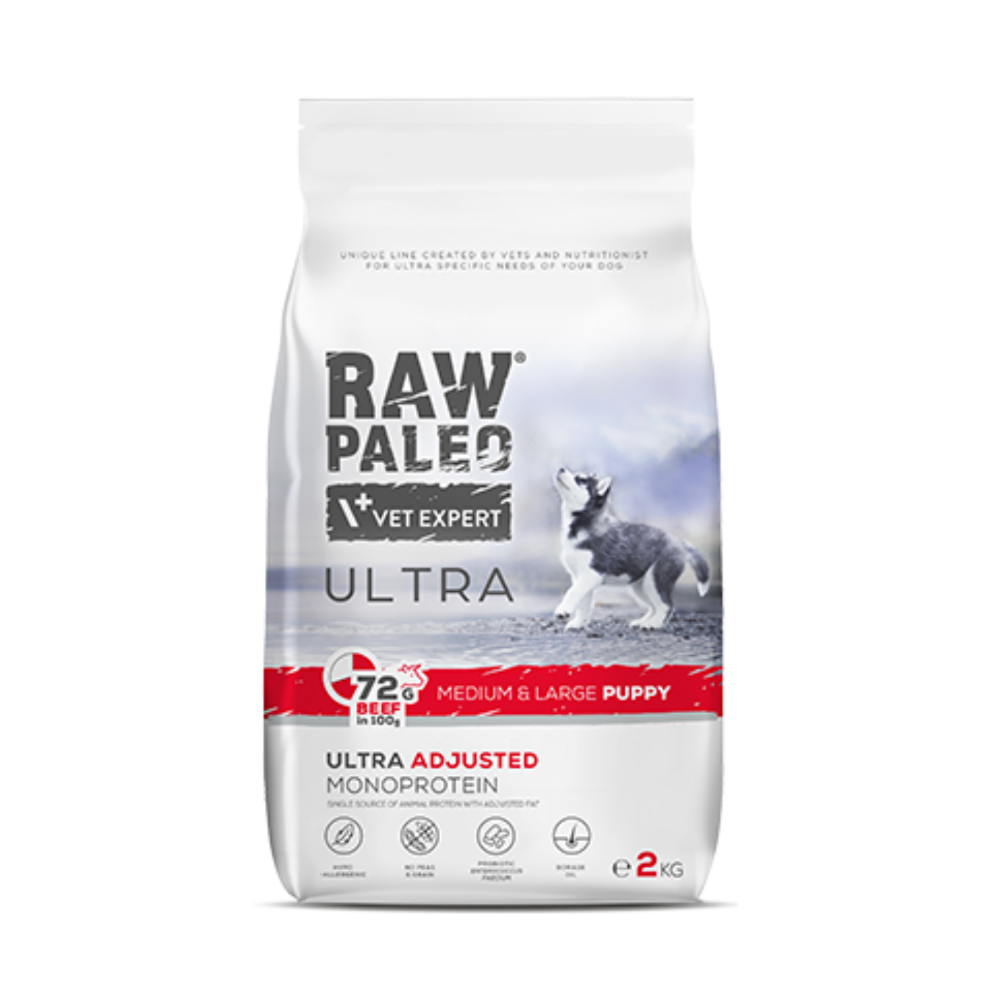 Raw Paleo Ultra Medium & Large Puppy Beef Dry