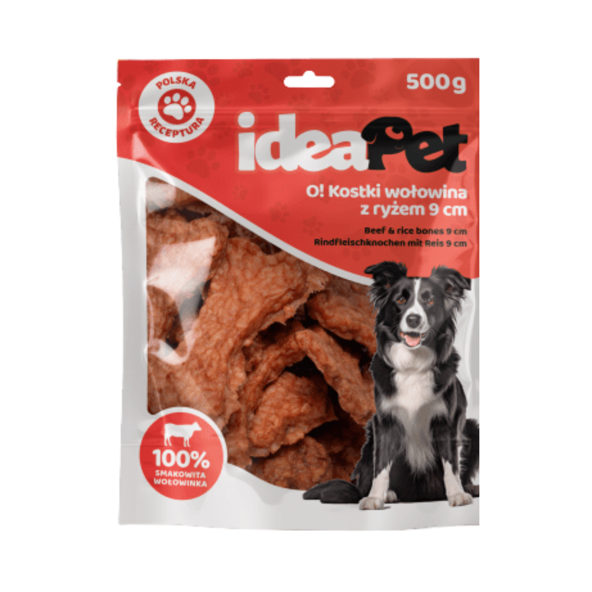 IdeaPet Treats Beef and Rice Bones 9cm 500g