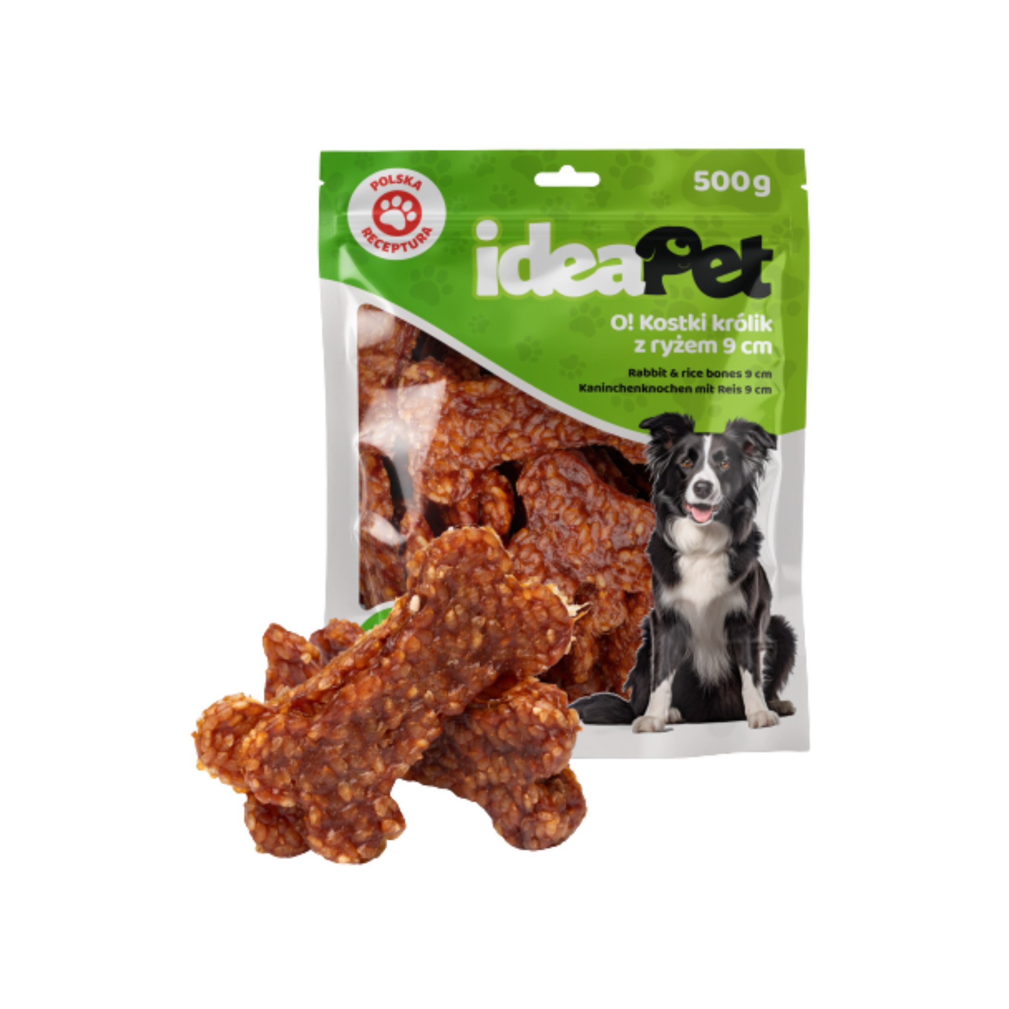IdeaPet Treat Rabbit & Rice Bones 9cm 500g