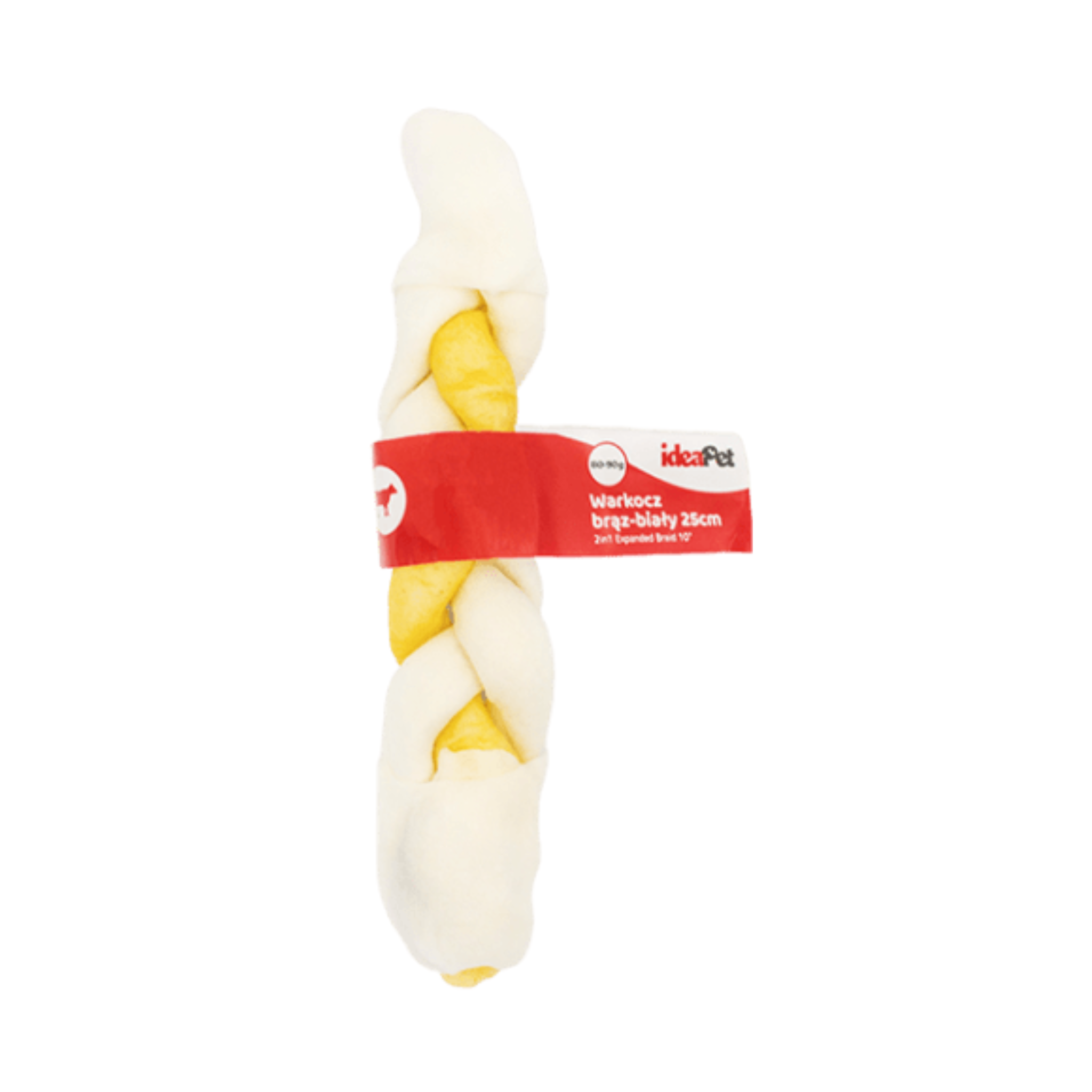 IdeaPet Dog Chew Treat White-Brown Braid 25cm