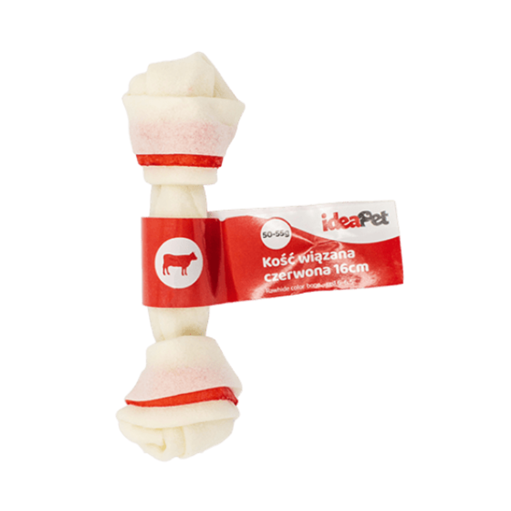 IdeaPet Dog Chew Treat knotted Bone Red 15cm