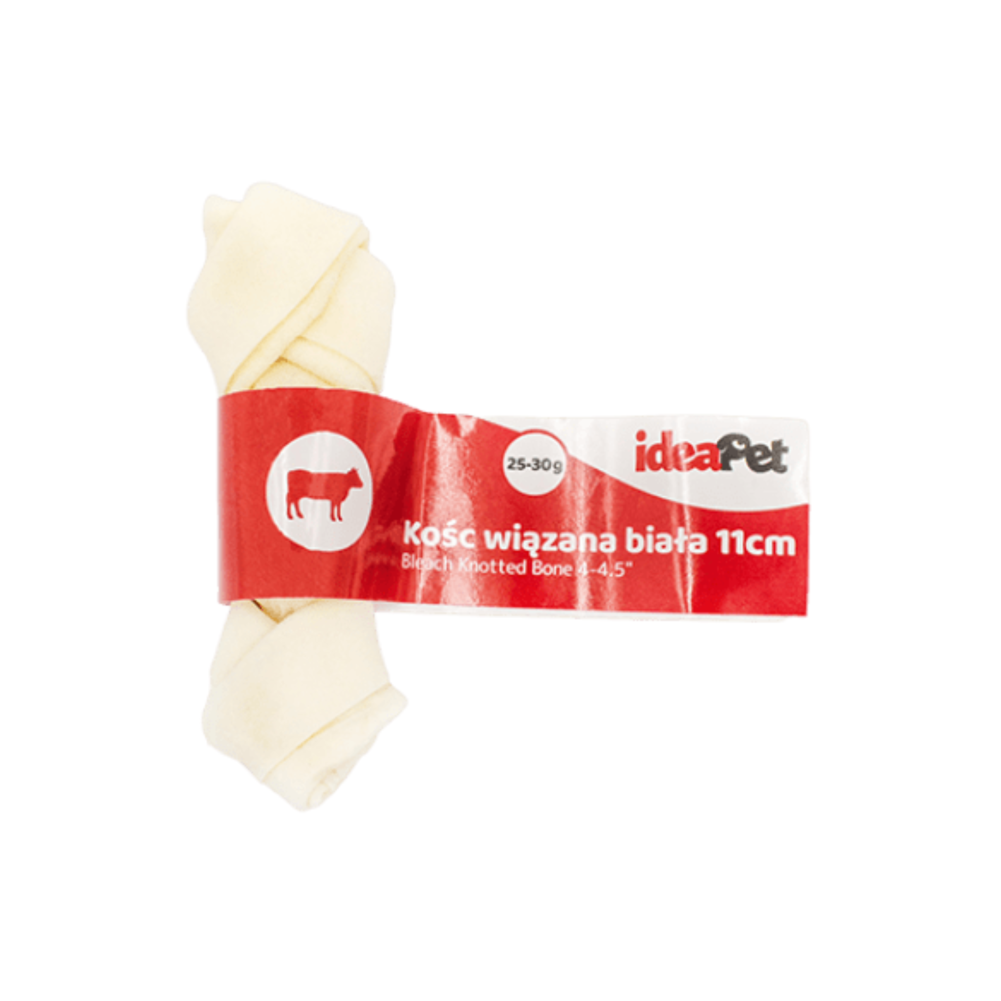IdeaPet Dog Chew Treat knotted Bone White 11cm