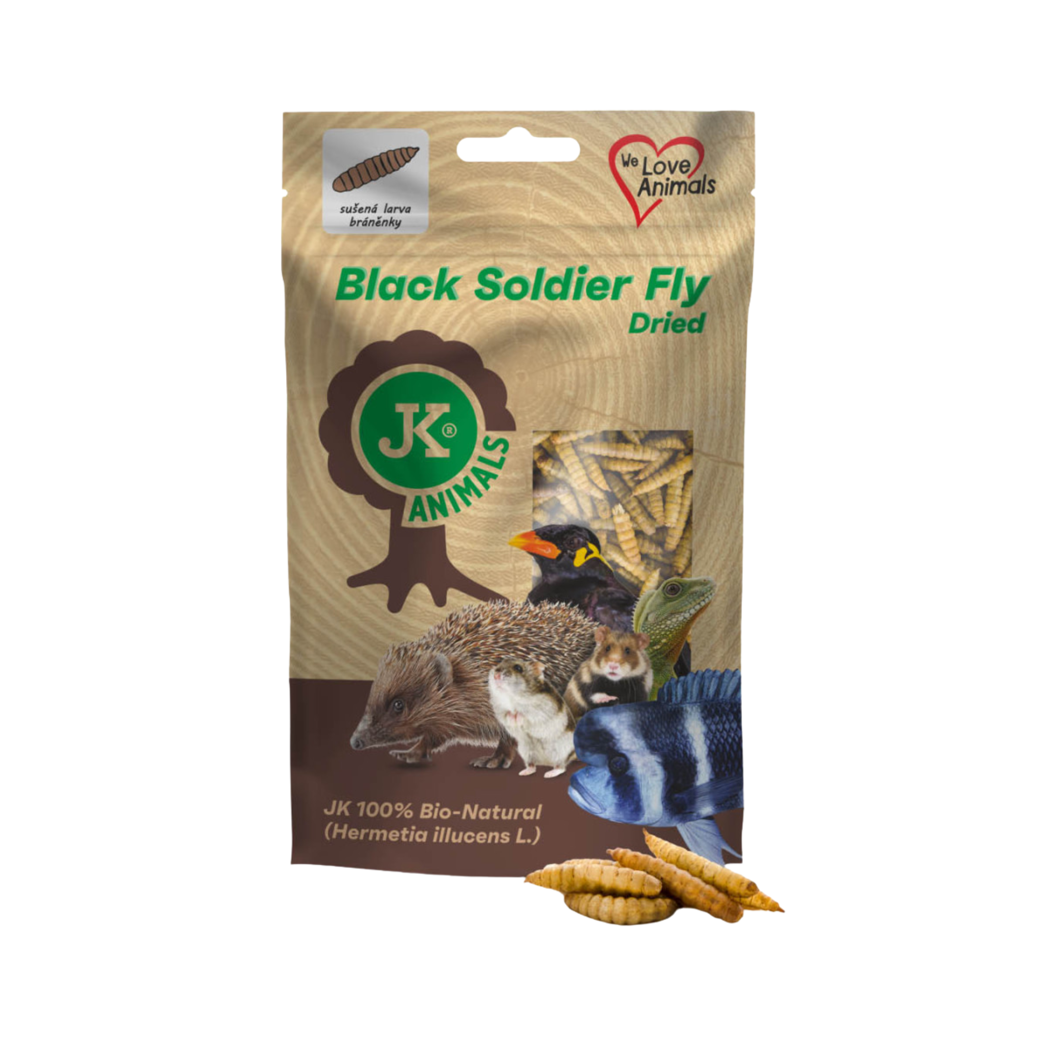 Jk Animals Dried Black Soldier Fly Larva (Hermetia Illucens) 80g
