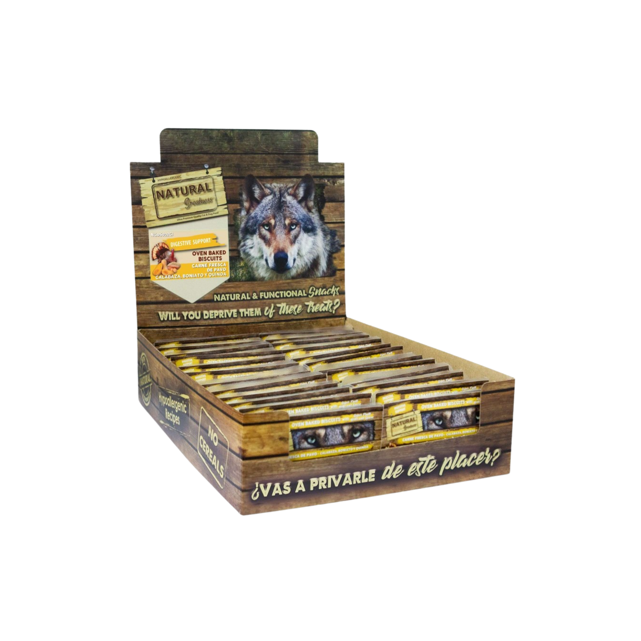 Natural Greatness Hypoallergenic Oven Baked Biscuits Digestive Support 35g