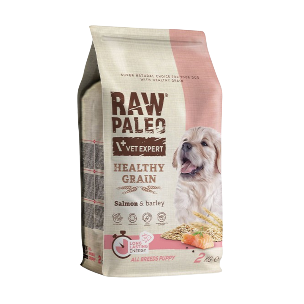 Raw Paleo Healthy Grain Puppy Salmon & Barley